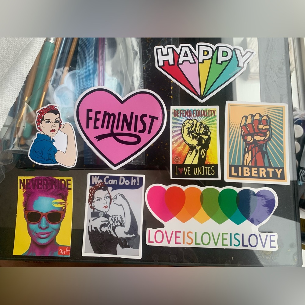 8 Equality themed sticker bundle